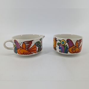 Villeroy & Boch Acapulco Creamer And Sugar Set No Lid Vintage